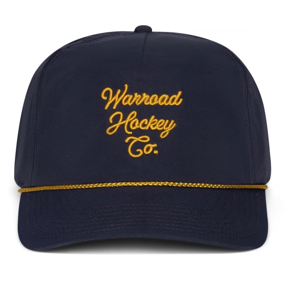 The Warroad Hockey Co. WHC Rope Hat Navy/Gold